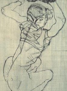 Knieendes Madchen 1914