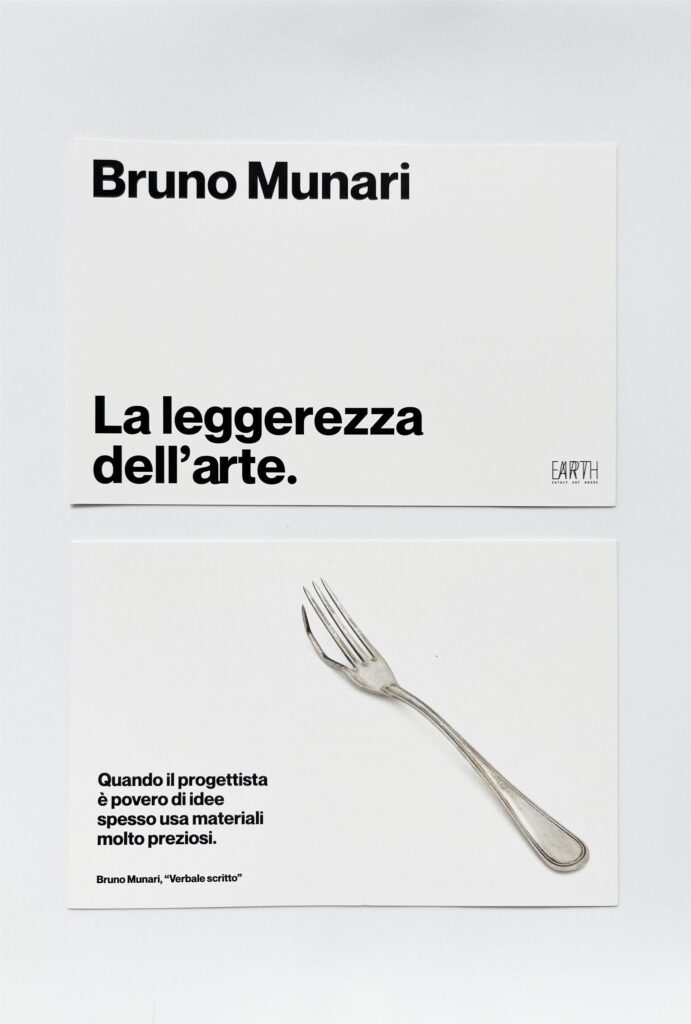 Cartolina Bruno Munari. La leggerezza dell'arte