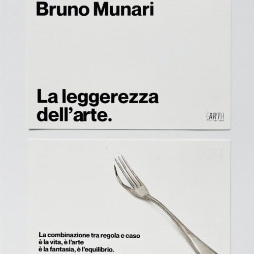 Cartolina Bruno Munari. La leggerezza dell'arte
