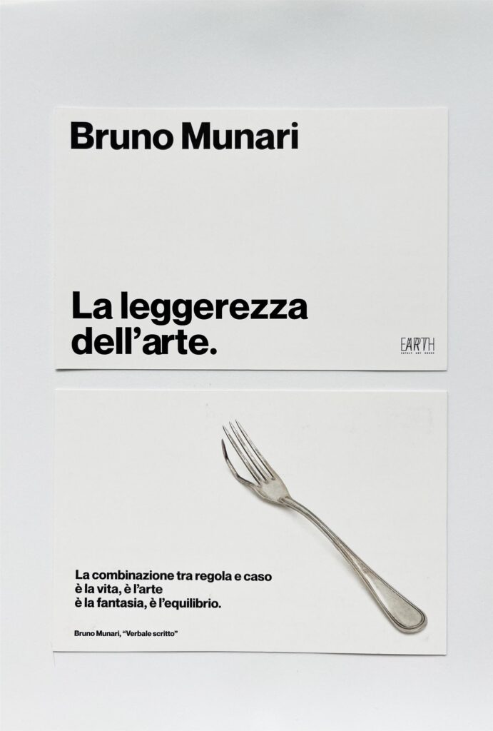 Cartolina Bruno Munari. La leggerezza dell'arte