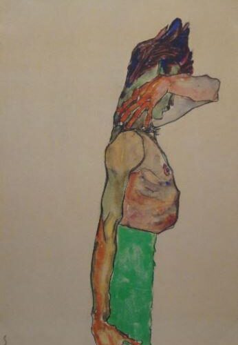 Madchen mit Grunem Rock 1910
